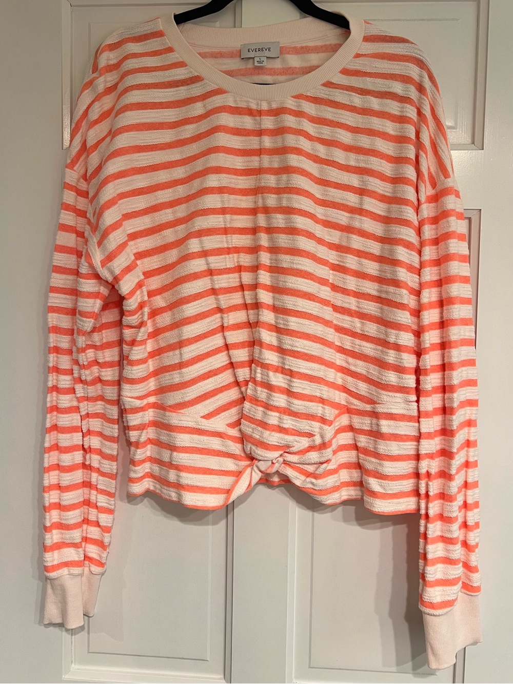 Evereve Noah Twist Stripe Sweatshirt Top